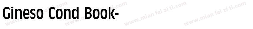 Gineso Cond Book字体转换
